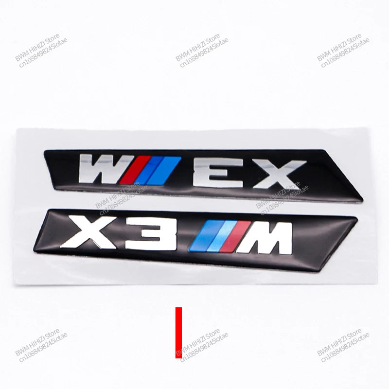 3D Leaf Plate Emblem Metal  Stickers for BMW M