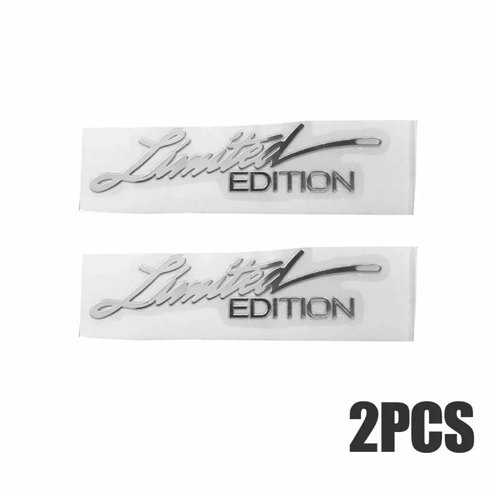 2pcs Car Styling "Limited Edition" Metal Sticker 3D