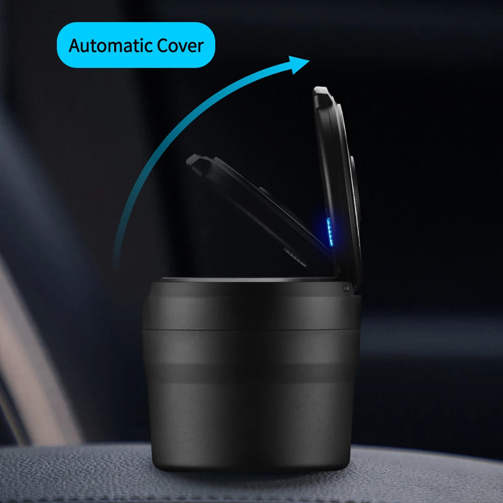 Portable Car Ashtray Garbage With LED Light