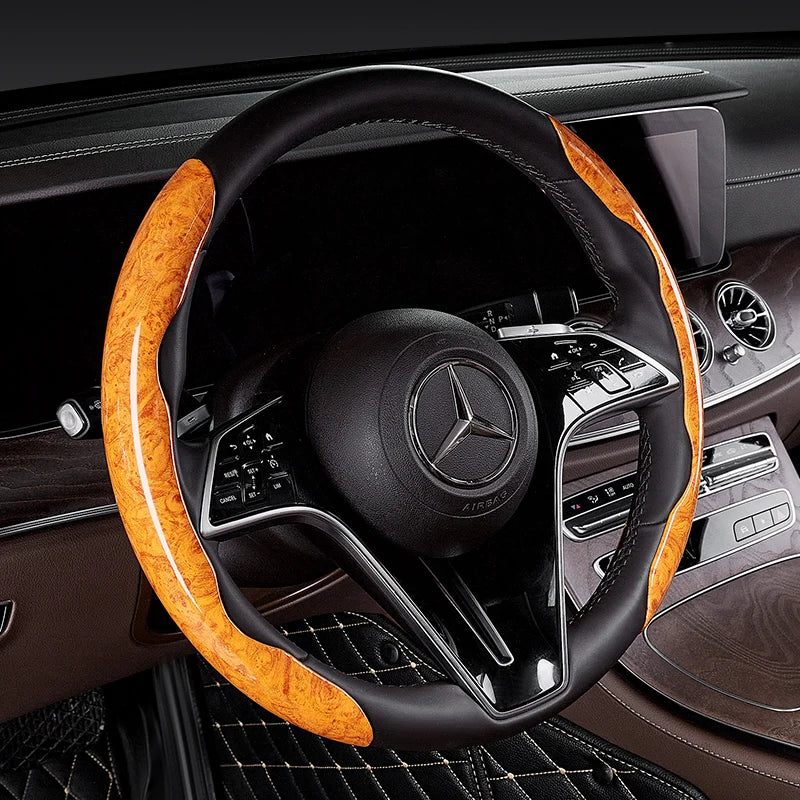 Universal Car Wood Steering Wheel Cover