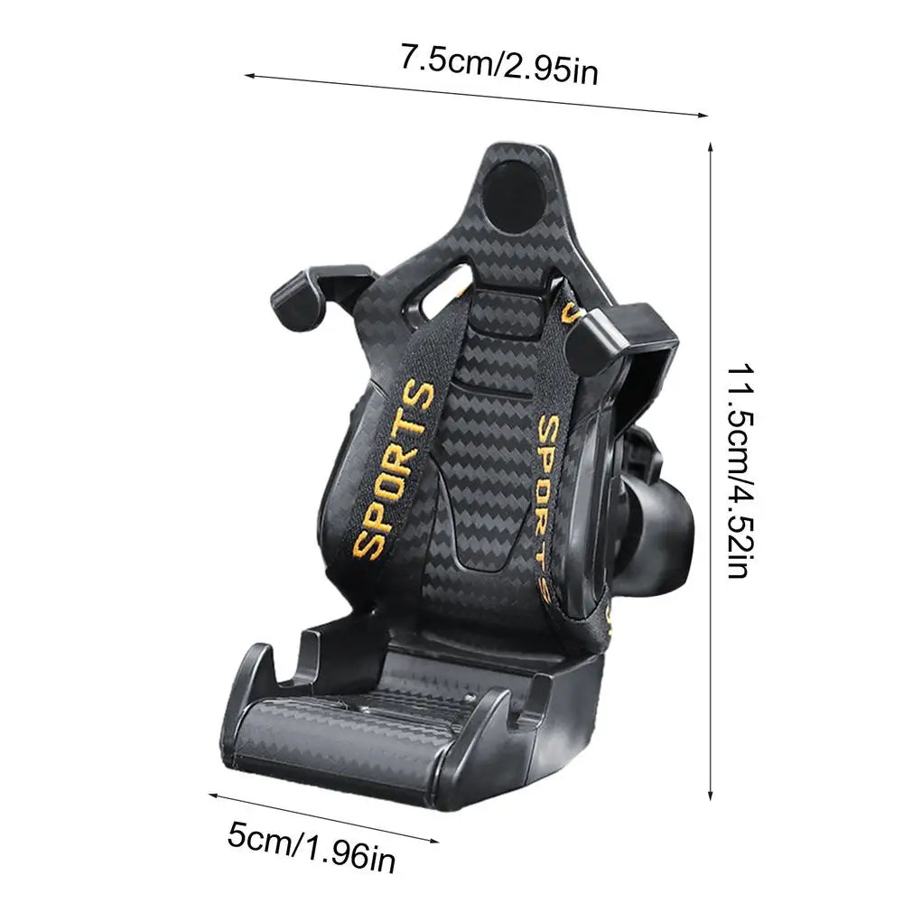 Racing seat shape phone holder for your car