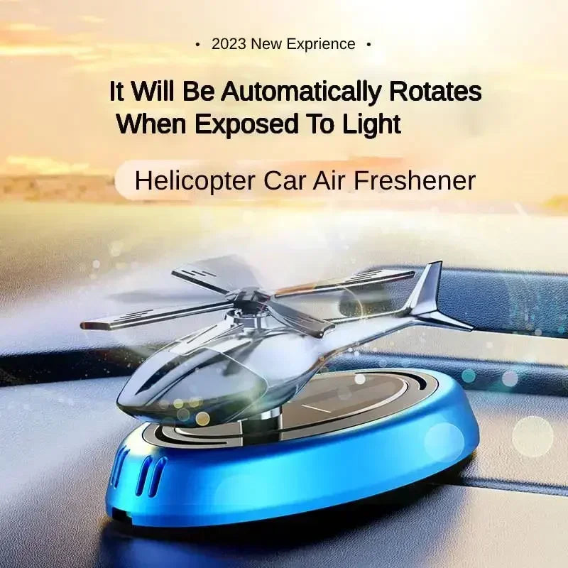 Solar Car Air Freshener Perfume - Helicopter