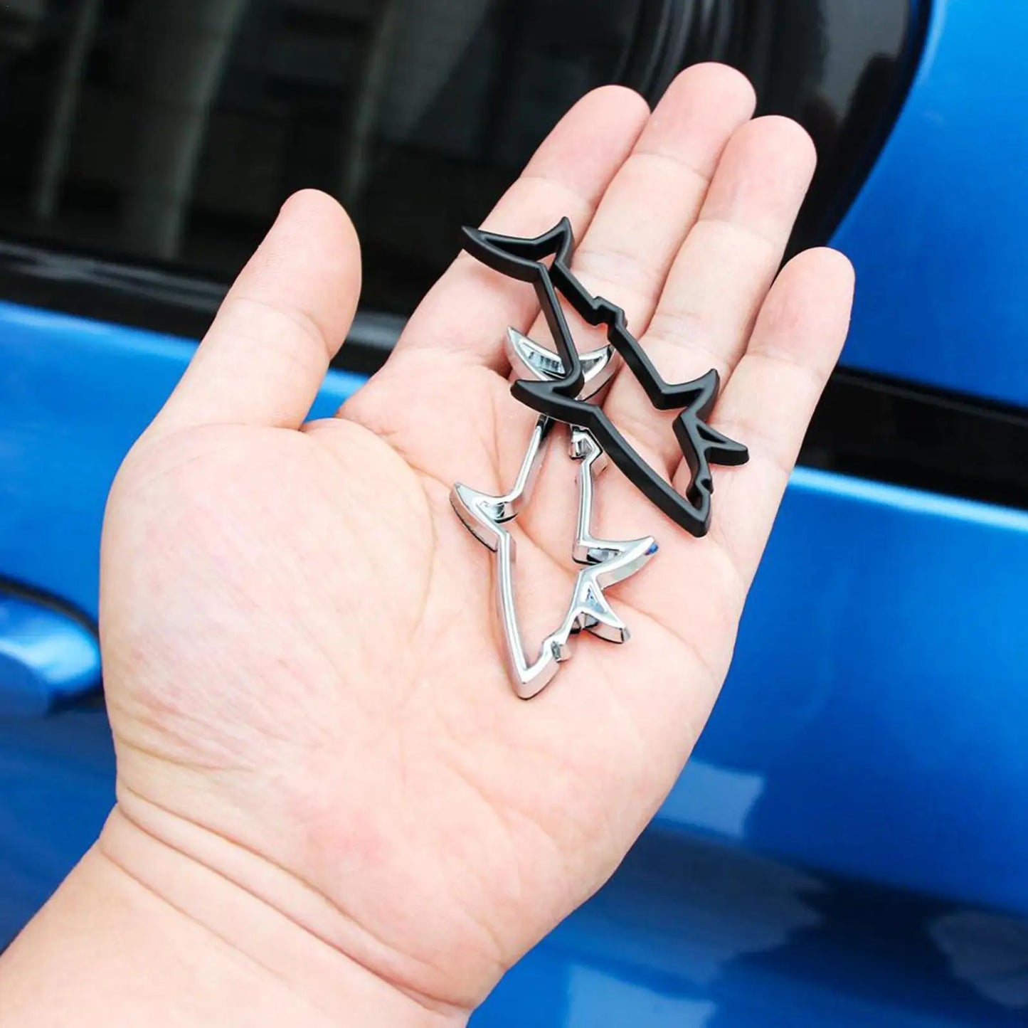 3D Metal  Shark Car Styling Sticker