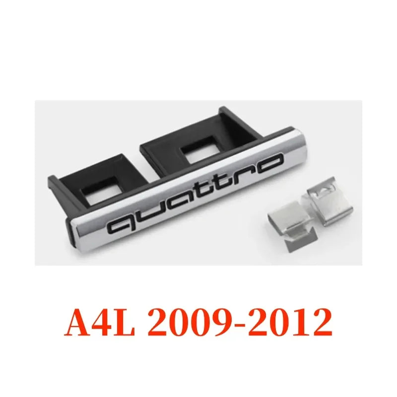 Car Front Grille Badge Emblem Sticker For Audi Quattro