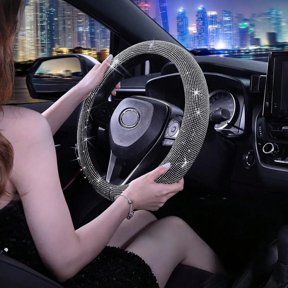 Diamond Car Steering Wheel Cover