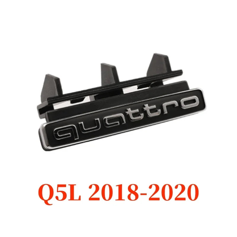 Car Front Grille Badge Emblem Sticker For Audi Quattro