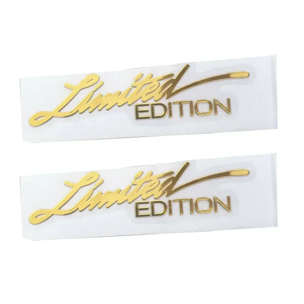 2pcs Car Styling "Limited Edition" Metal Sticker 3D