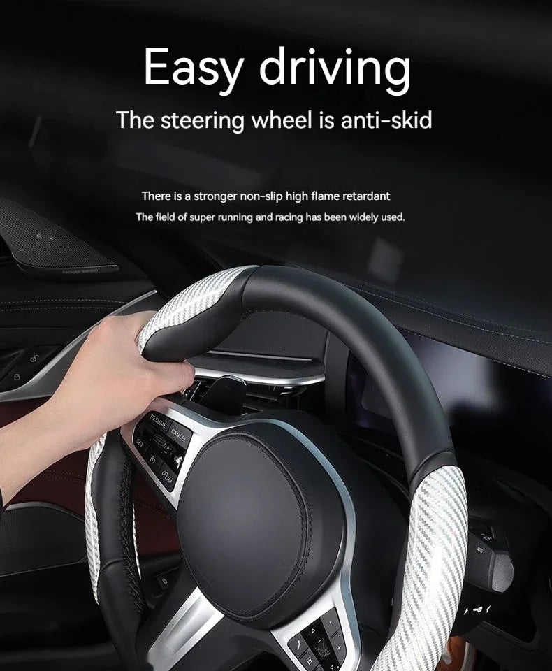 Universal Carbon Fiber Car Steering Cover