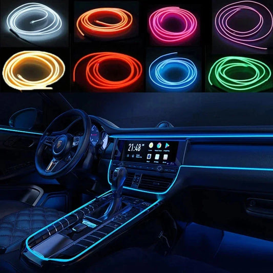 3M USB Blue LED Car Atmosphere Light