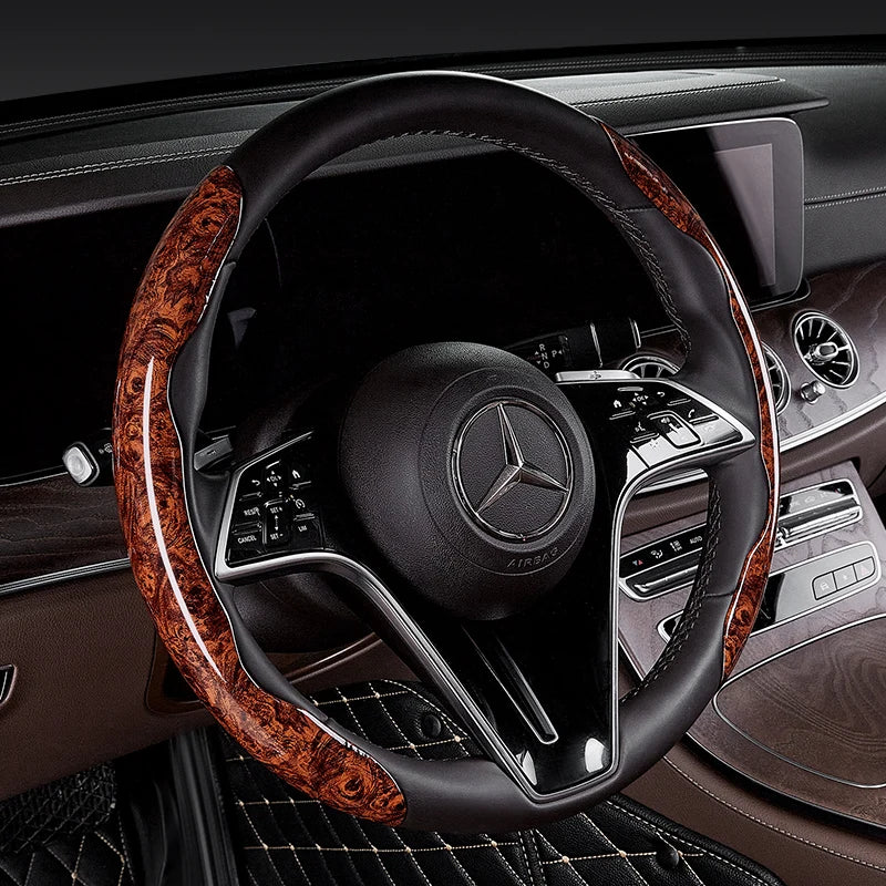 Universal Car Wood Steering Wheel Cover