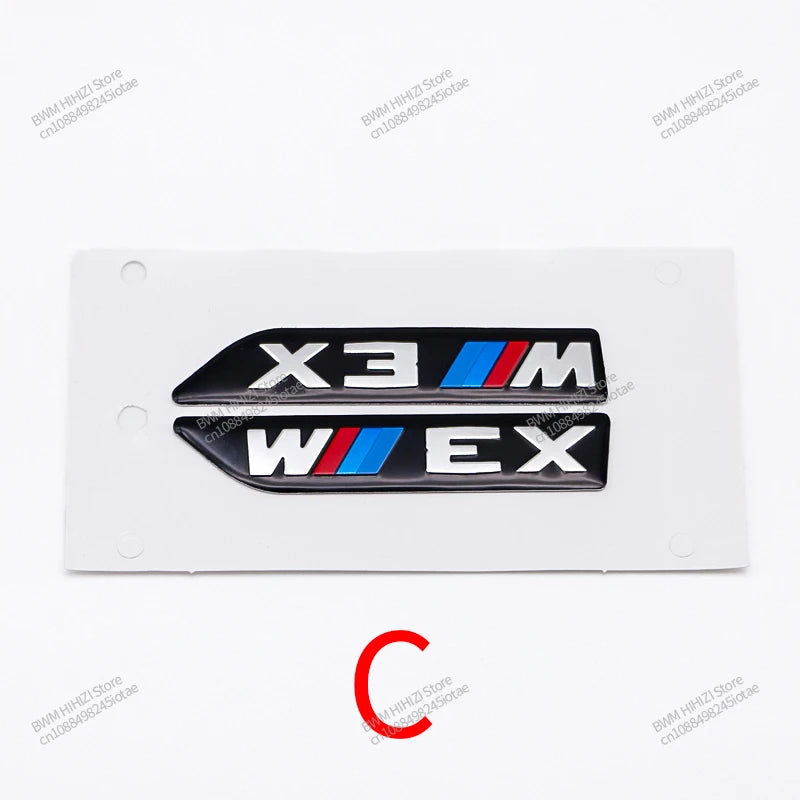 3D Leaf Plate Emblem Metal  Stickers for BMW M