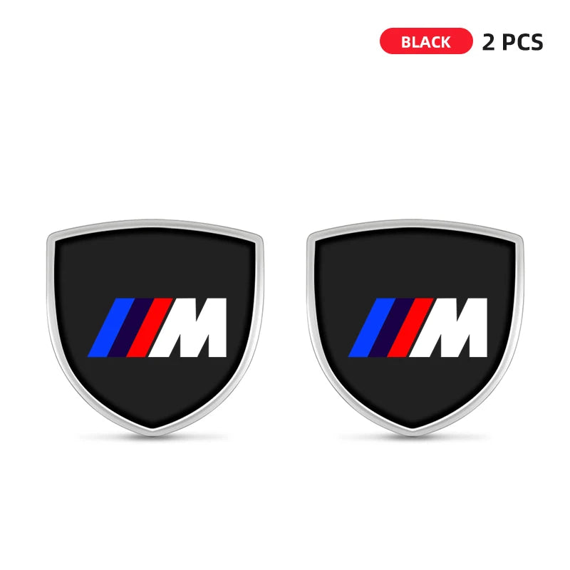 1/2pcs 3D Metal Car Styling Shield  Stickers For BMW