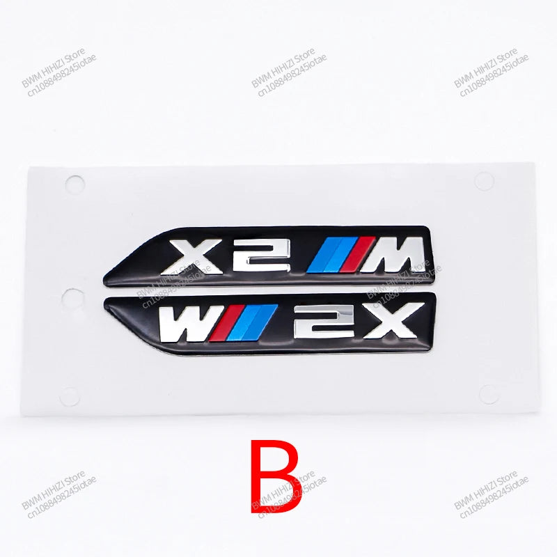 3D Leaf Plate Emblem Metal  Stickers for BMW M