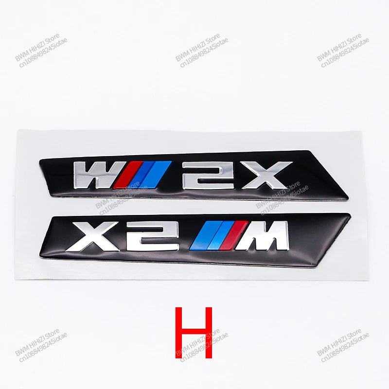 3D Leaf Plate Emblem Metal  Stickers for BMW M