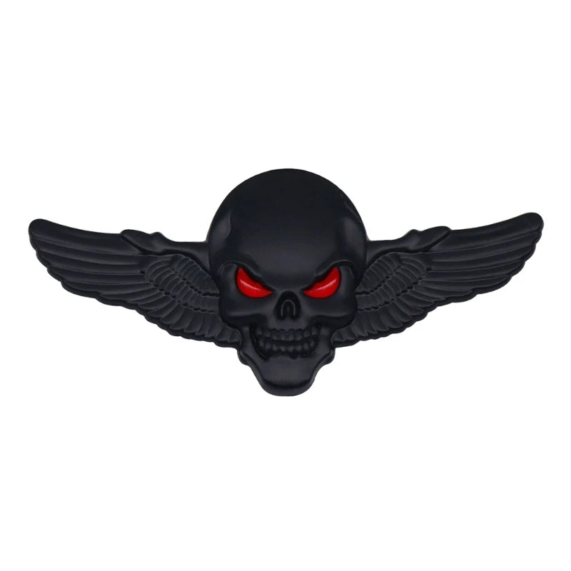 3D Skull Wing Metal Car/Motorbike Stickers