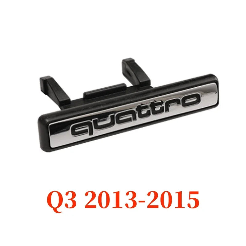 Car Front Grille Badge Emblem Sticker For Audi Quattro