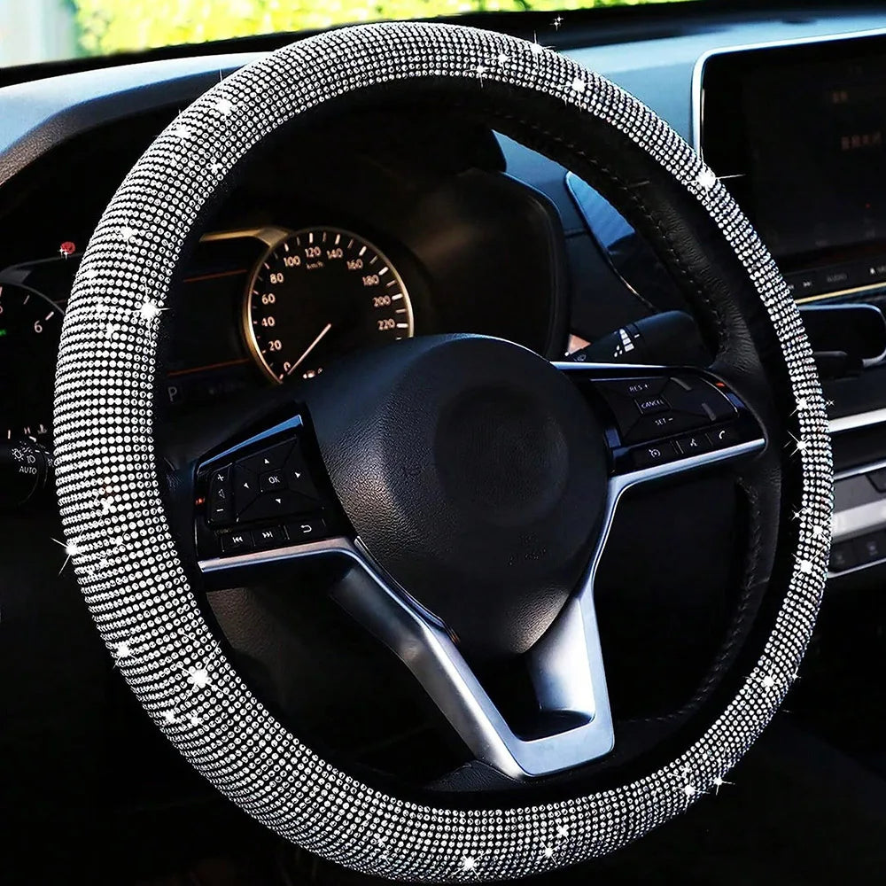 Diamond Car Steering Wheel Cover