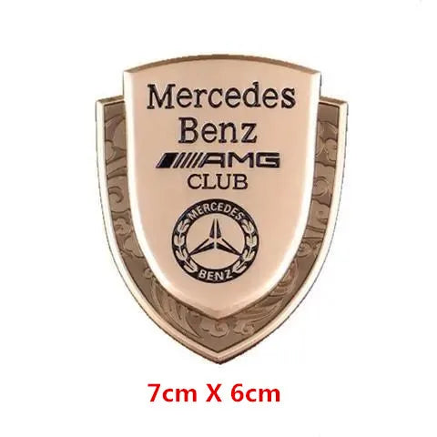 Car 3D Metal Decorative Stickers For Mercedes-Benz AMG