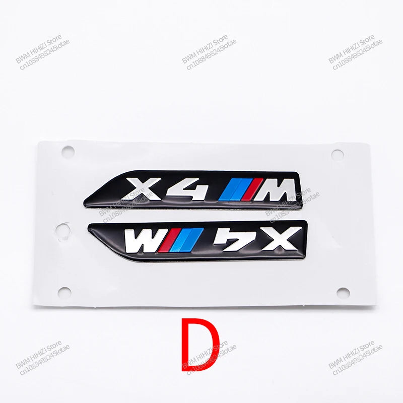 3D Leaf Plate Emblem Metal  Stickers for BMW M