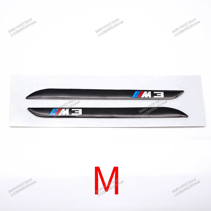 3D Leaf Plate Emblem Metal  Stickers for BMW M