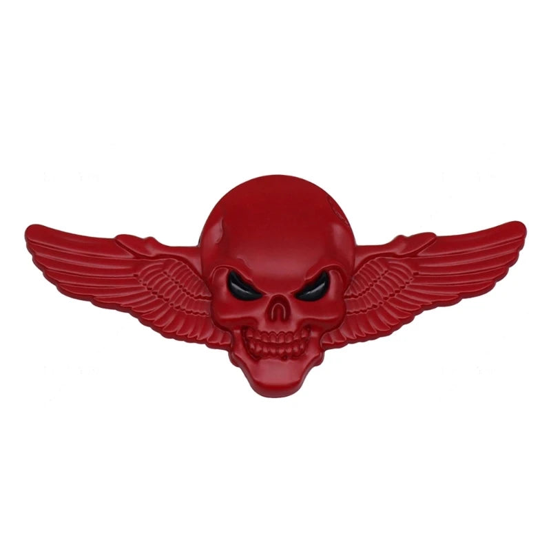 3D Skull Wing Metal Car/Motorbike Stickers