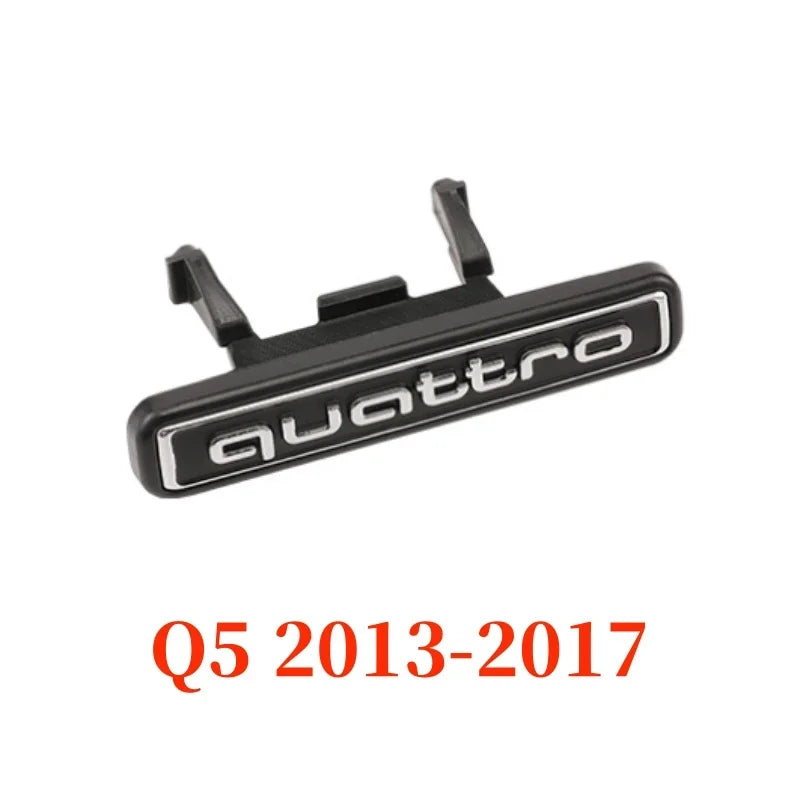 Car Front Grille Badge Emblem Sticker For Audi Quattro