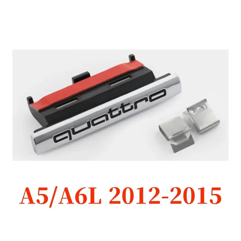 Car Front Grille Badge Emblem Sticker For Audi Quattro