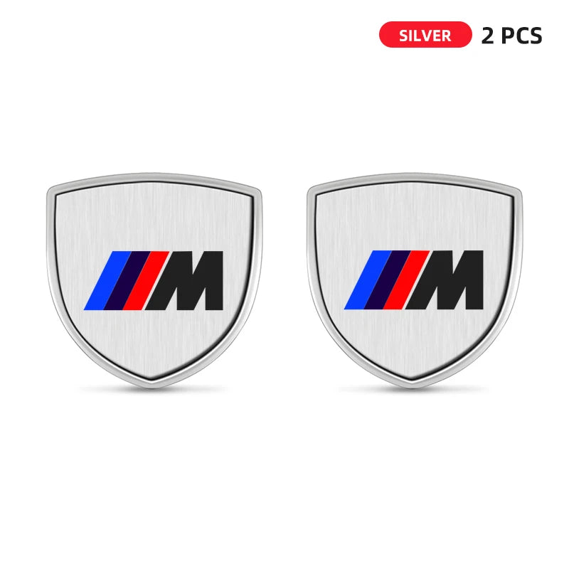 1/2pcs 3D Metal Car Styling Shield  Stickers For BMW