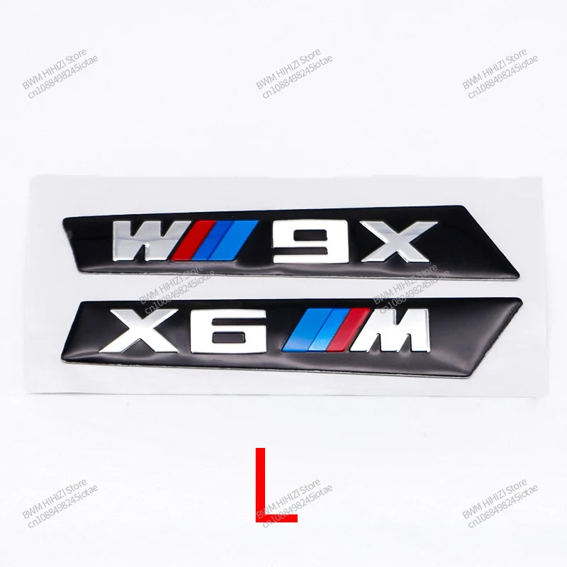 3D Leaf Plate Emblem Metal  Stickers for BMW M