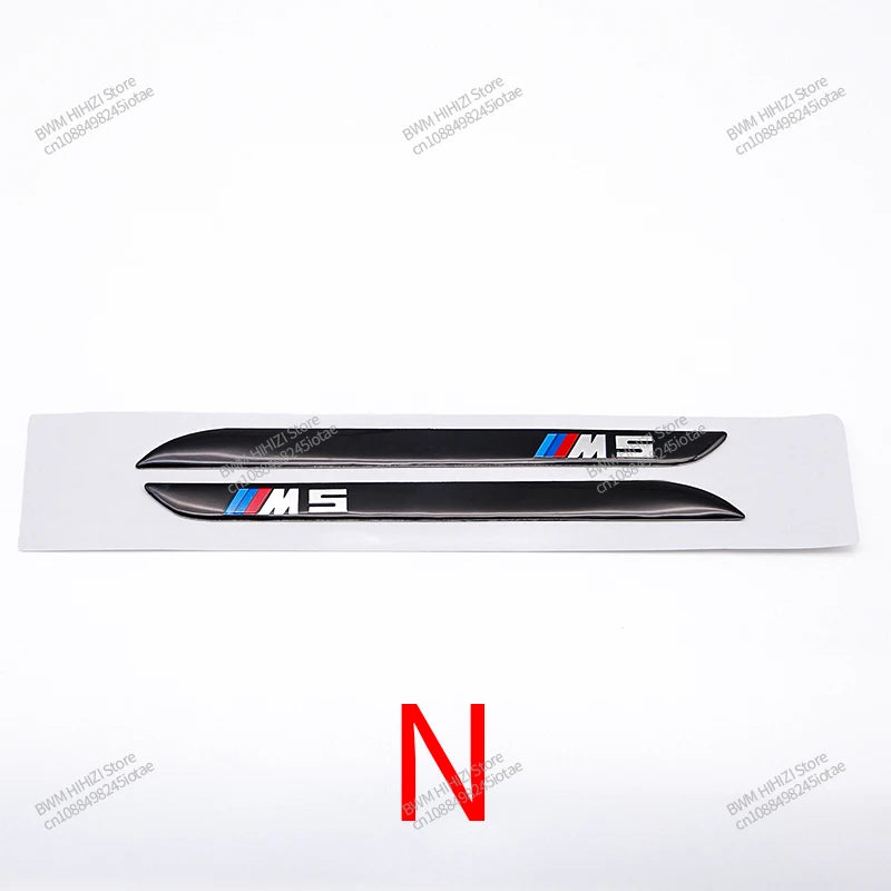 3D Leaf Plate Emblem Metal  Stickers for BMW M