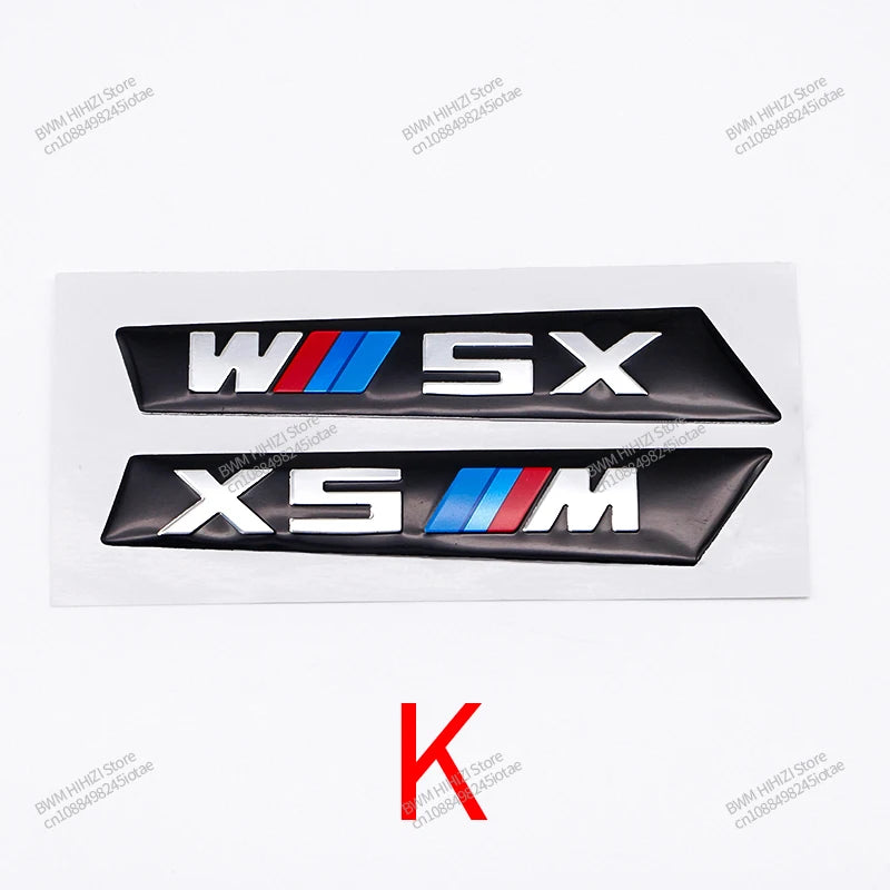 3D Leaf Plate Emblem Metal  Stickers for BMW M