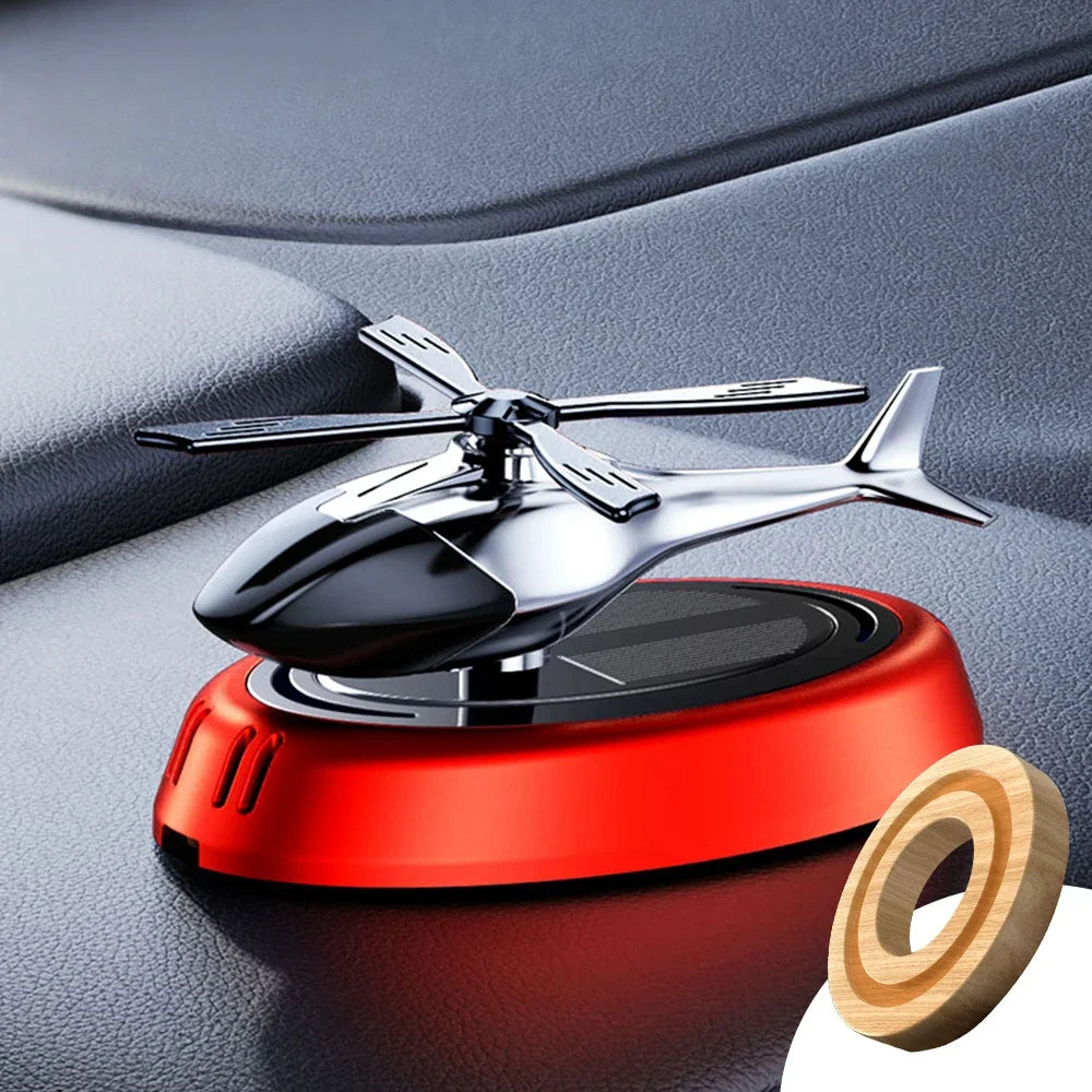 Solar Car Air Freshener Perfume - Helicopter