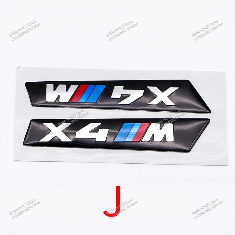 3D Leaf Plate Emblem Metal  Stickers for BMW M