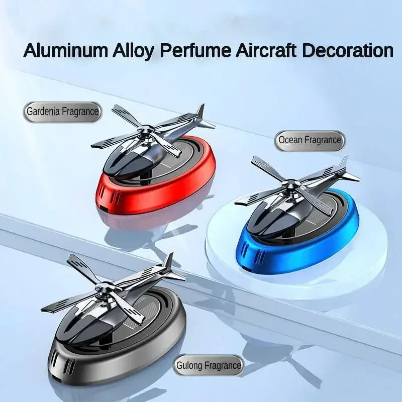 Solar Car Air Freshener Perfume - Helicopter