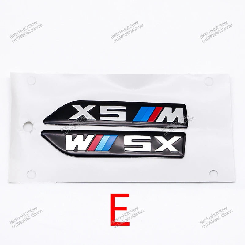 3D Leaf Plate Emblem Metal  Stickers for BMW M