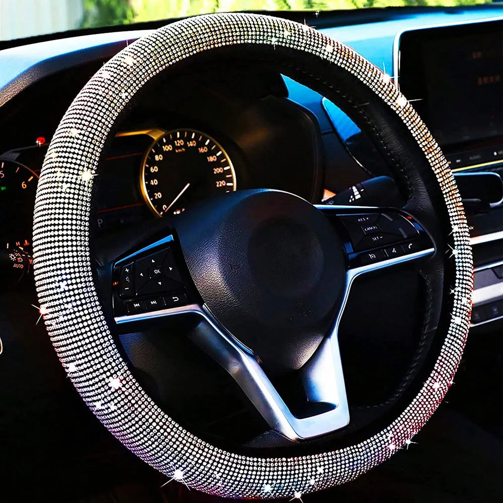 Diamond Car Steering Wheel Cover