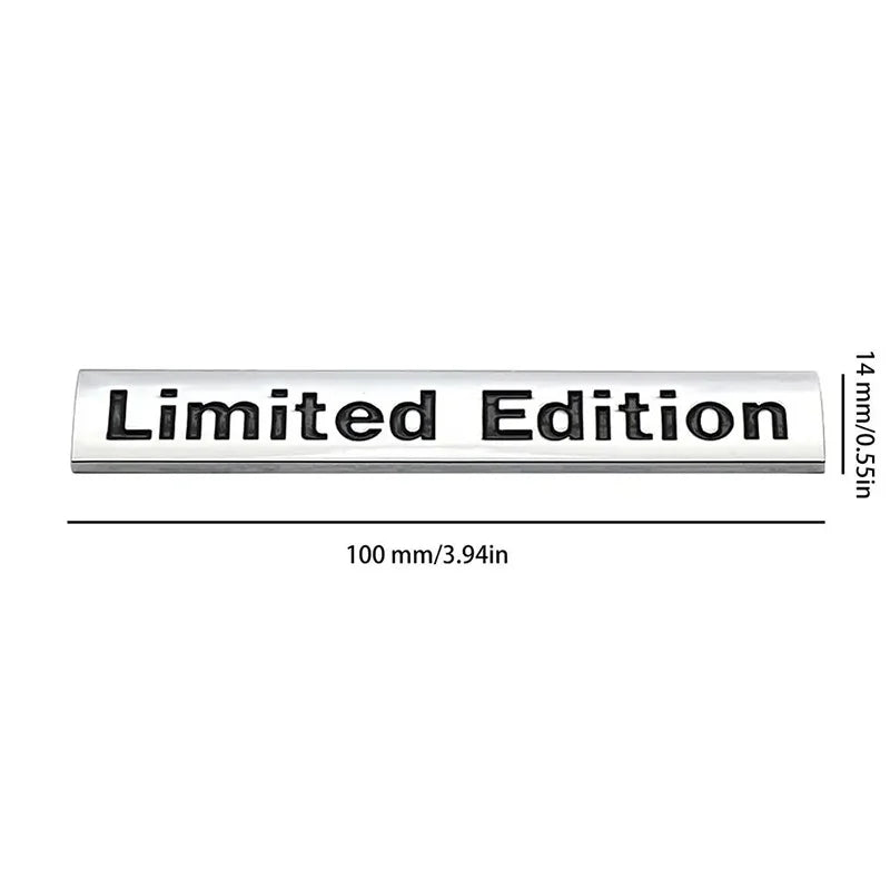 3D Metal Car Sticker "Limited Edition"