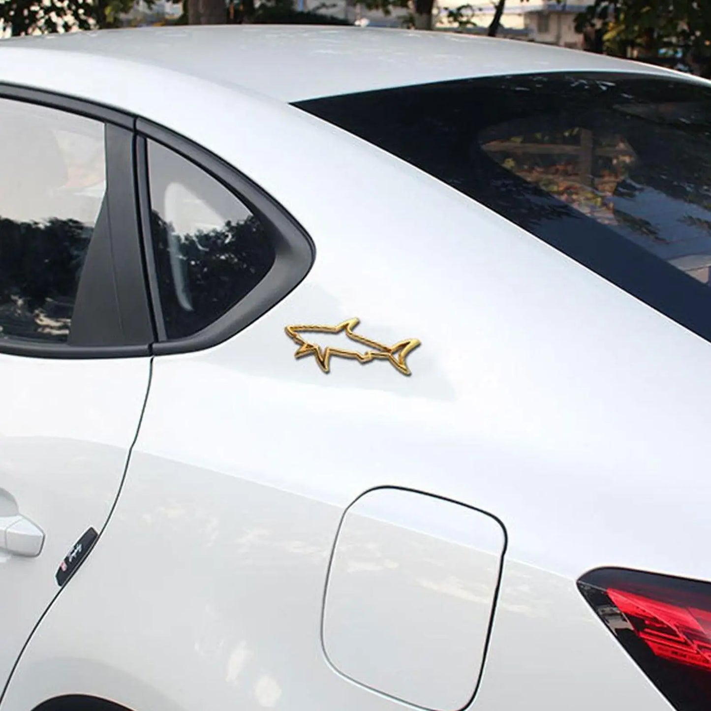 3D Metal  Shark Car Styling Sticker