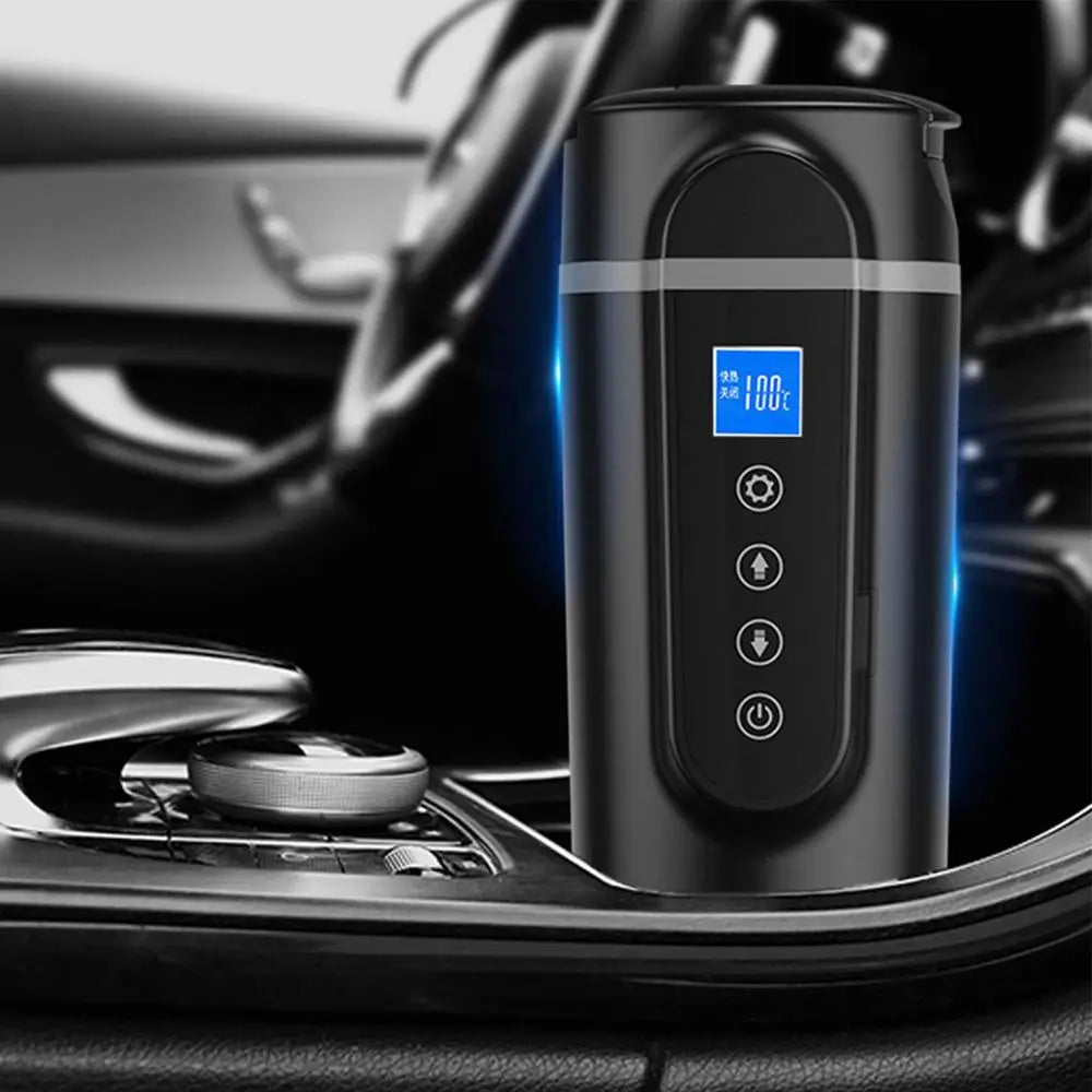 Car Heating Cup Stainless Steel Warmer Bottle