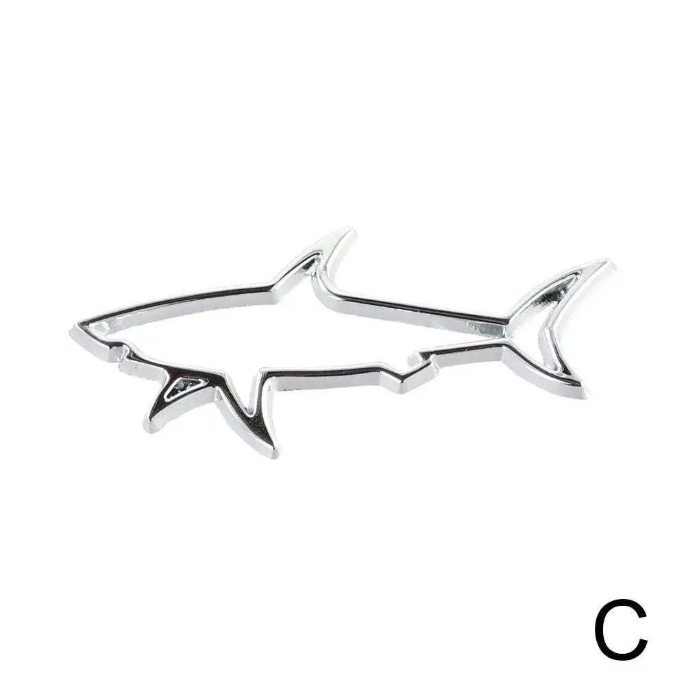 3D Metal  Shark Car Styling Sticker