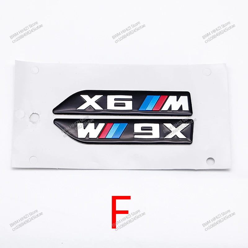 3D Leaf Plate Emblem Metal  Stickers for BMW M