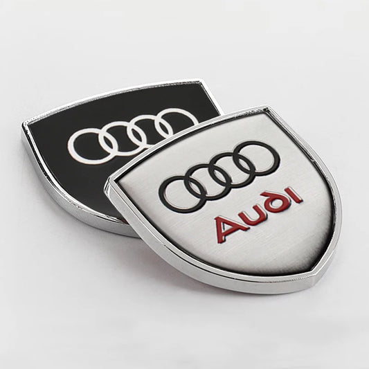 3D Car Styling Shield Emblem Badge Metal Stickers For Audi