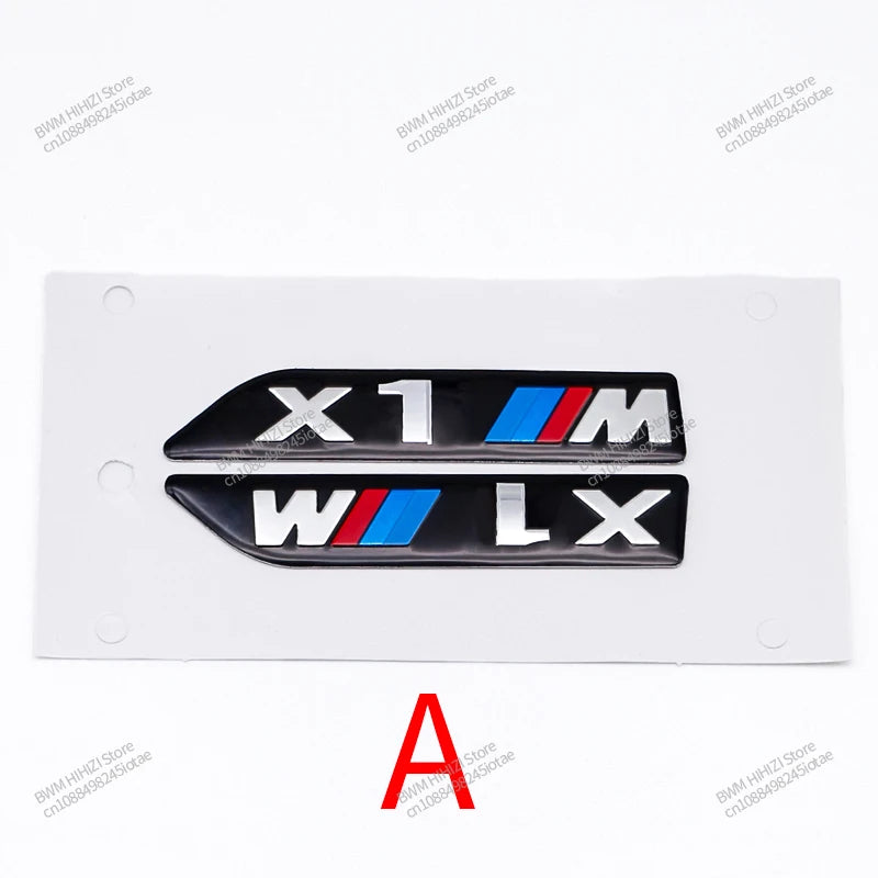 3D Leaf Plate Emblem Metal  Stickers for BMW M